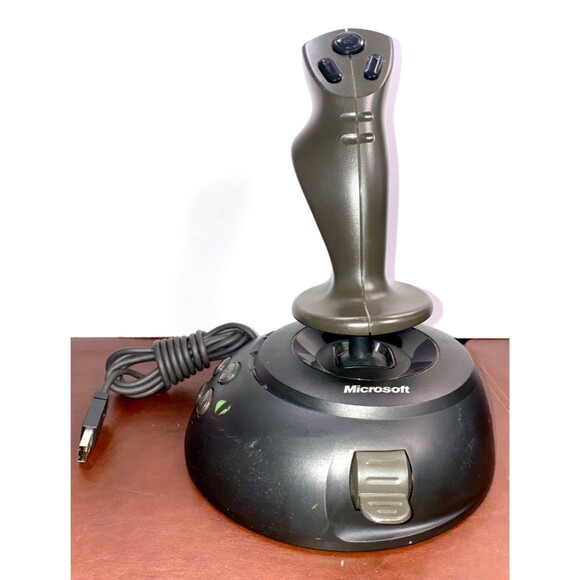 Microsoft SideWinder USB Joystick Flight Simulator Controller - PC Gaming - USED - Picture 1 of 5